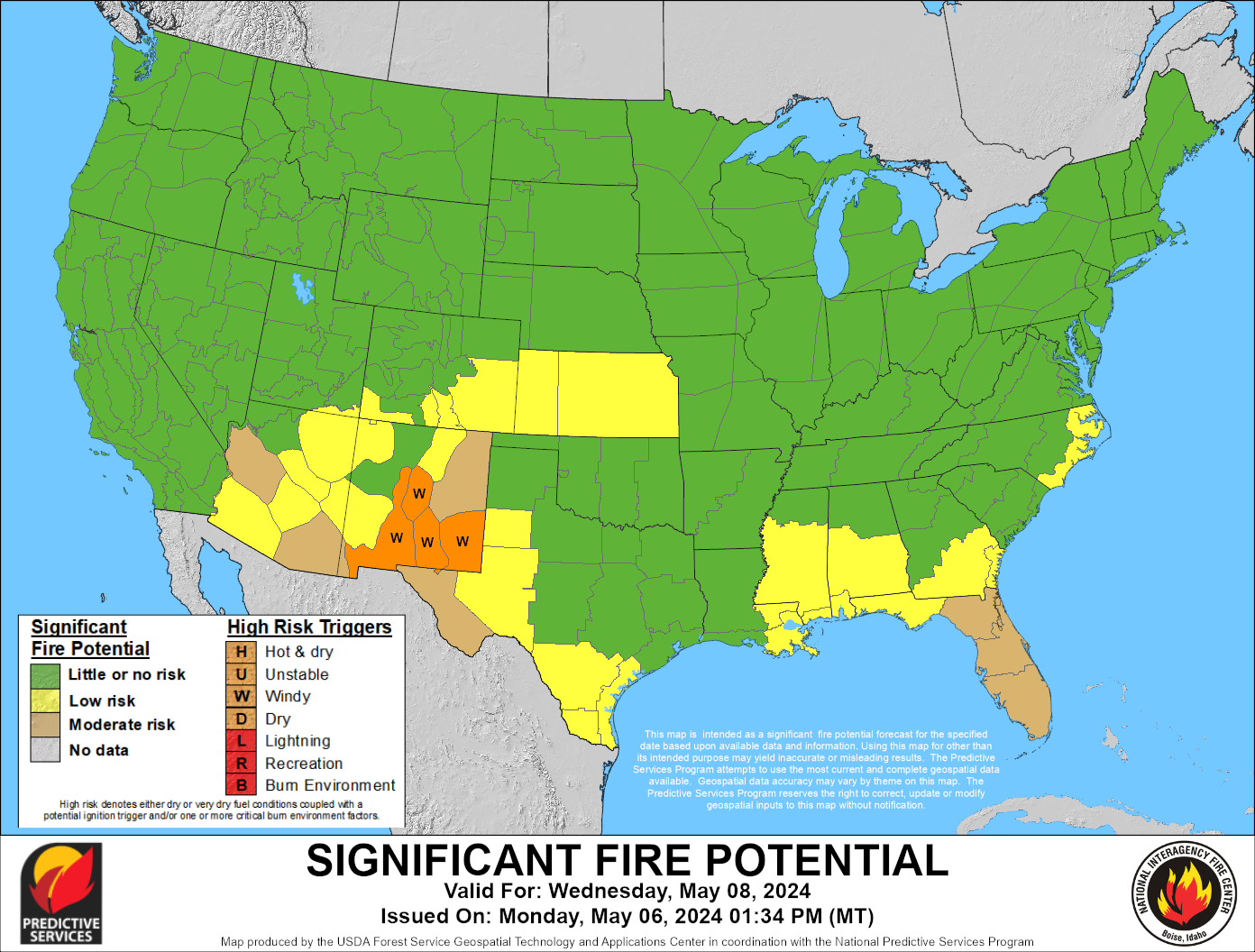 Significant Fire Potential - Day 3