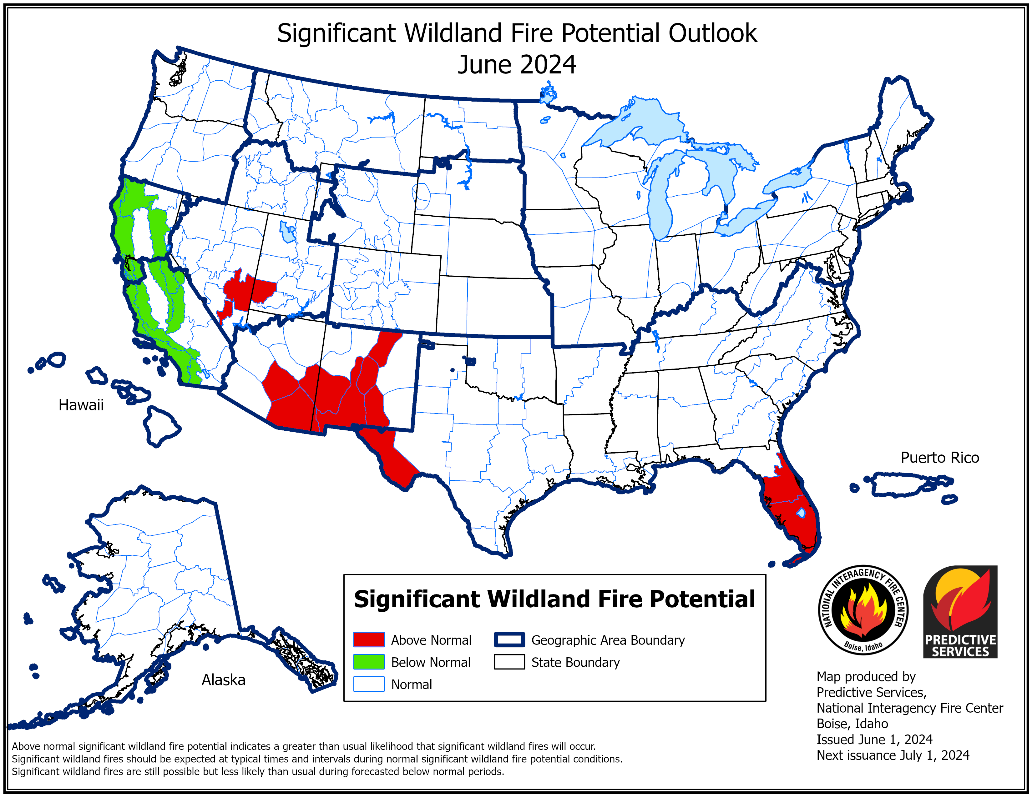 Month 1 Wildland Fire Outlook