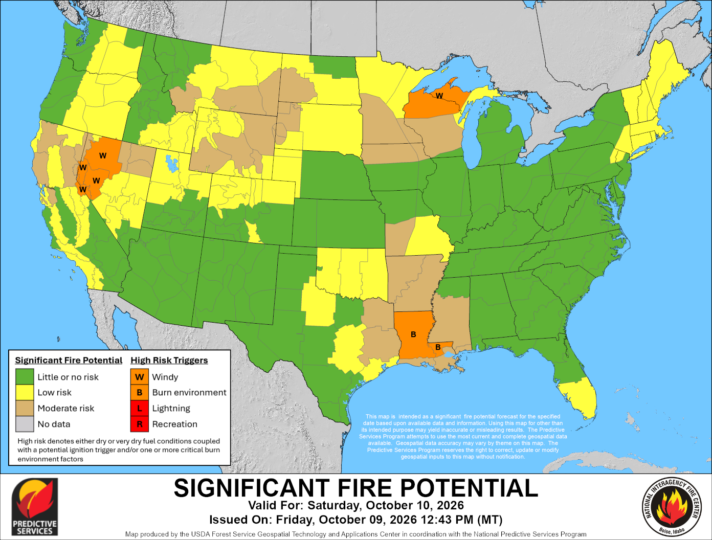 Significant Fire Potential - Day 2