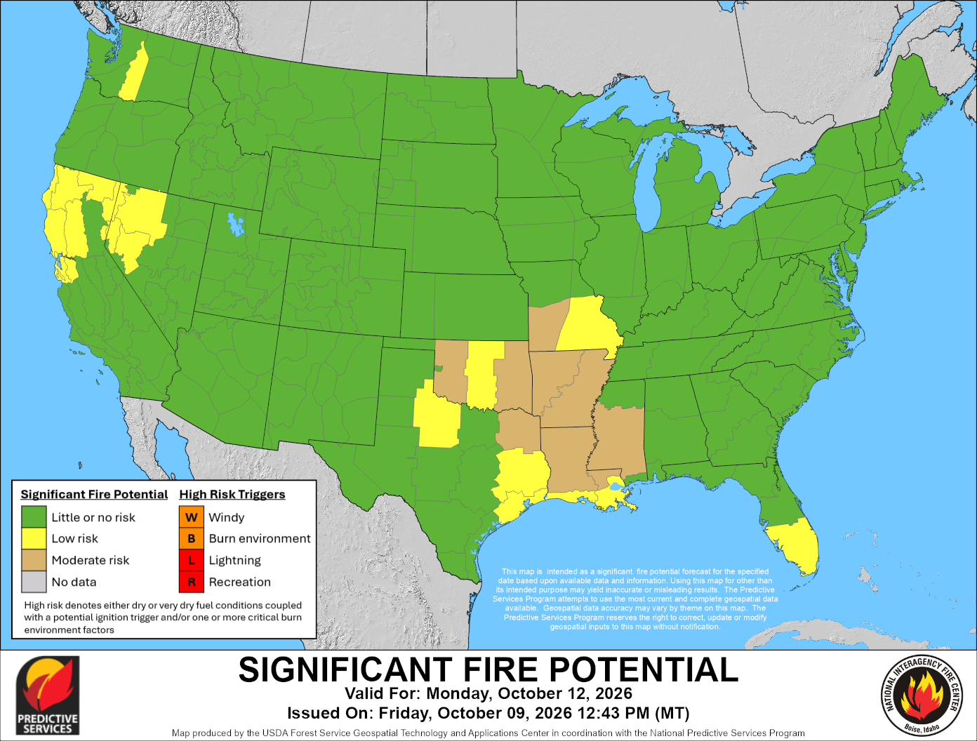 Significant Fire Potential - Day 4