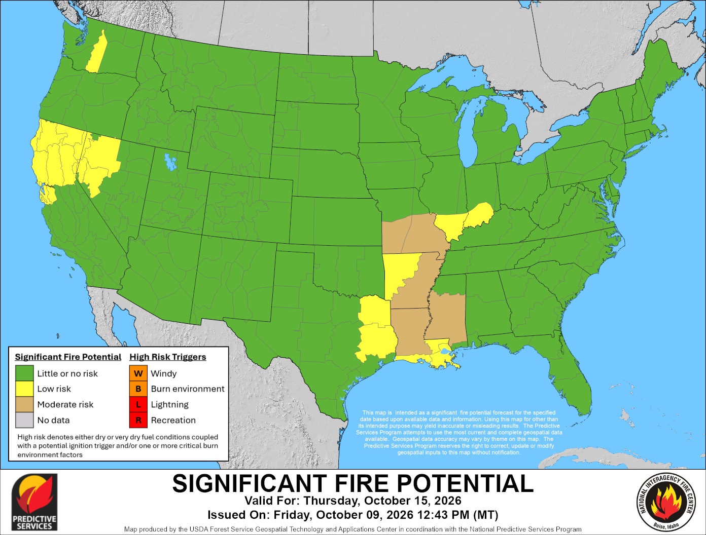 Significant Fire Potential - Day 7