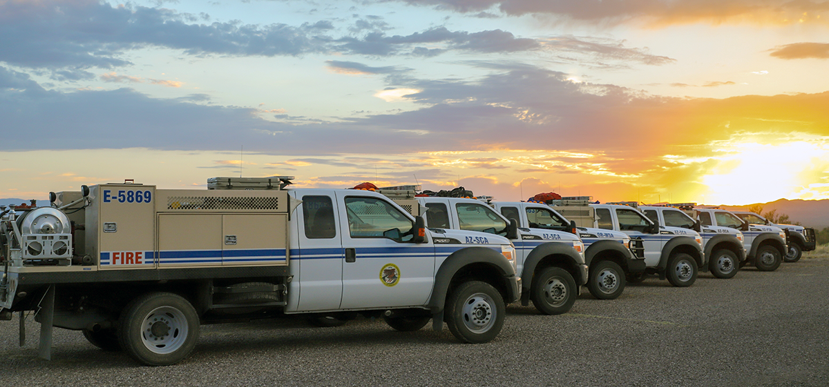 BIA wildland fire engine crews attend training.