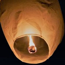 Sky lanterns can cause wildfires.