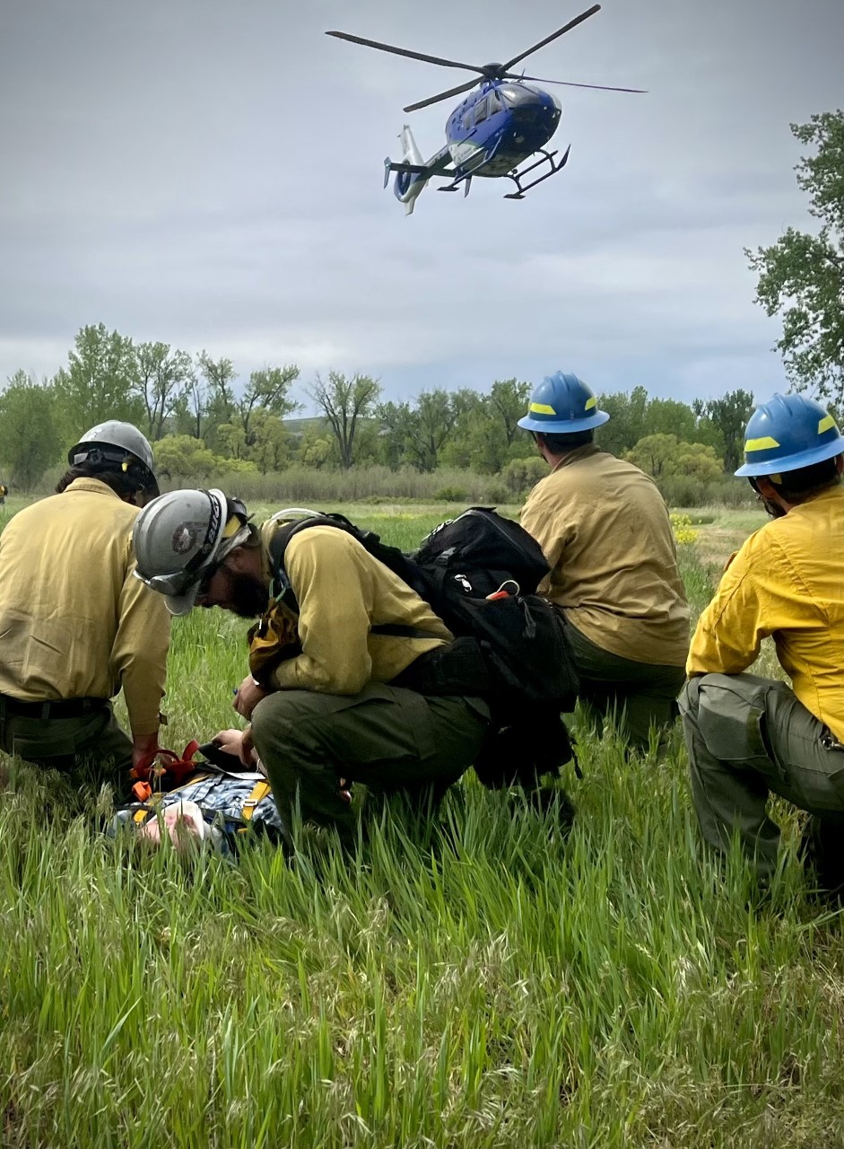 Wildland firefighters are trained for emergencies.