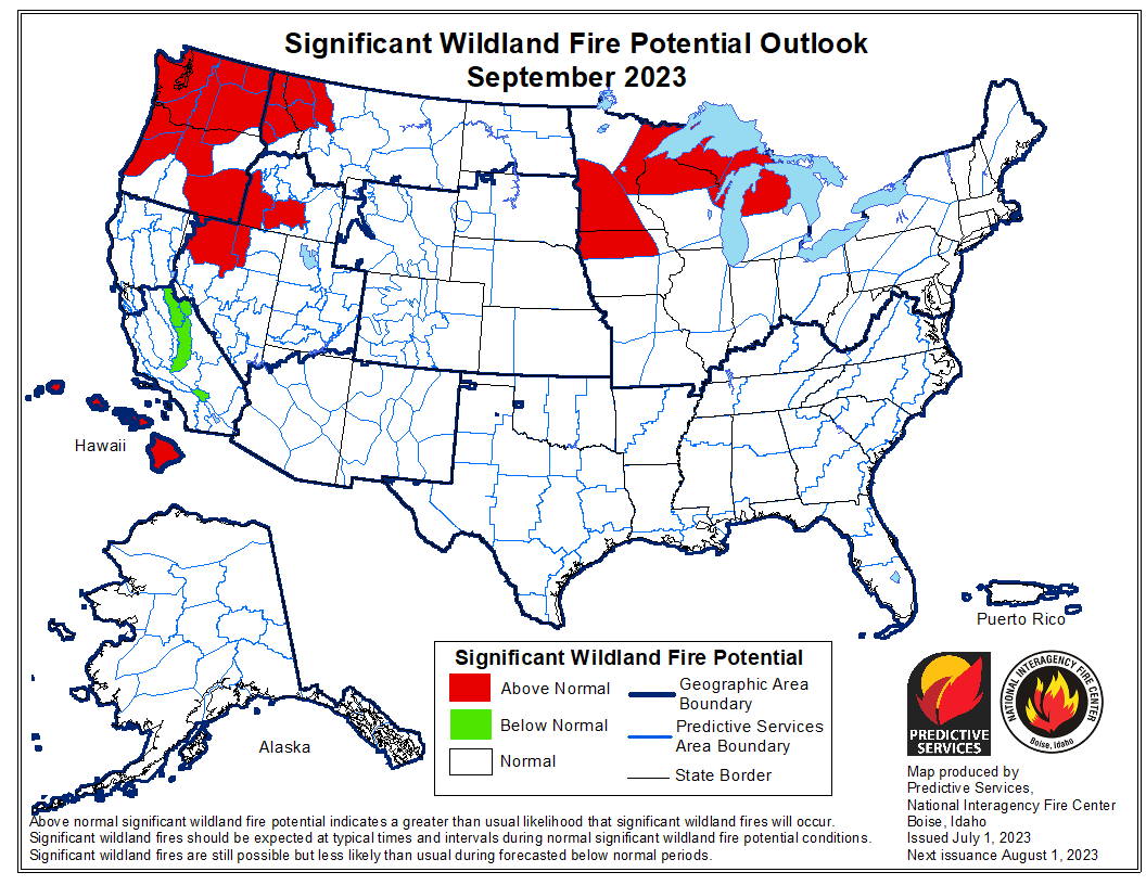 Extended Wildland Fire Potential Outlook