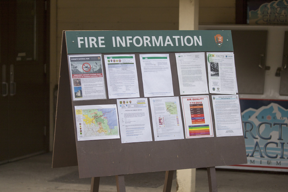 fire information bulletin board