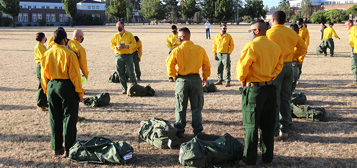 Military support arrives in California