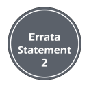 Errata Statement 2